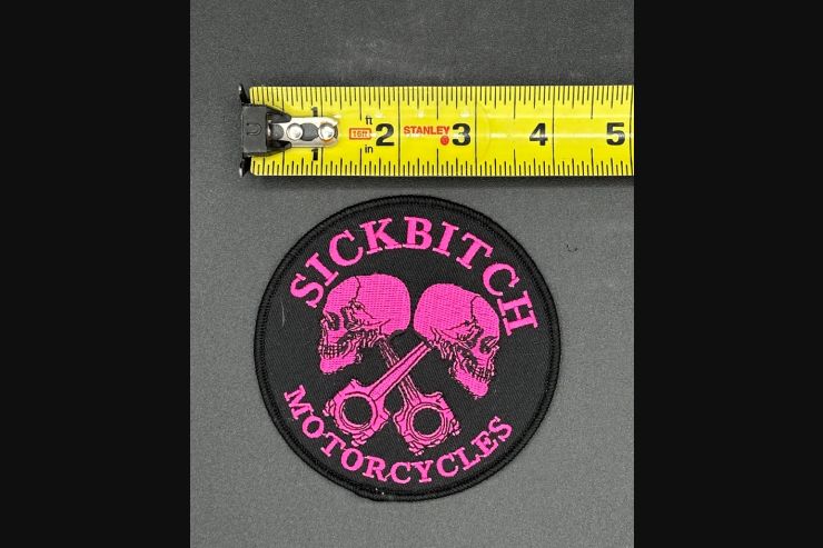 Sick Bitch Pink Piston Patch