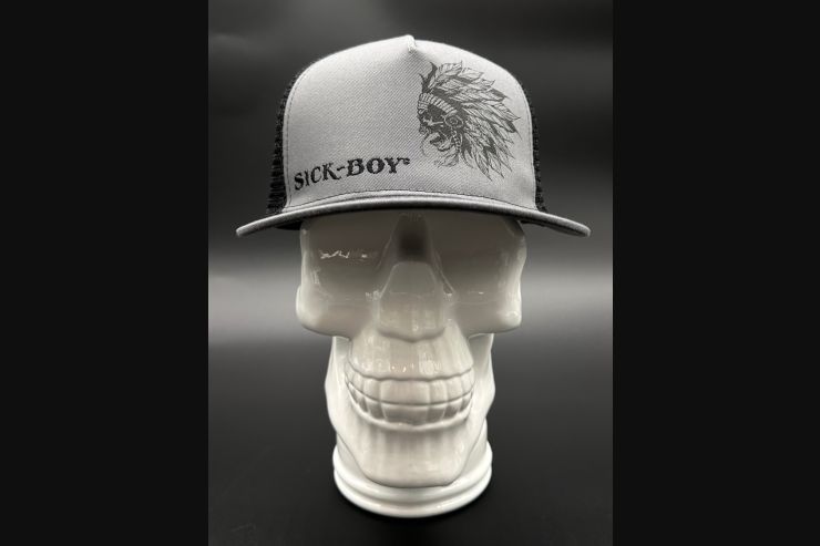 Flat Charcoal Indian Snapback Hat