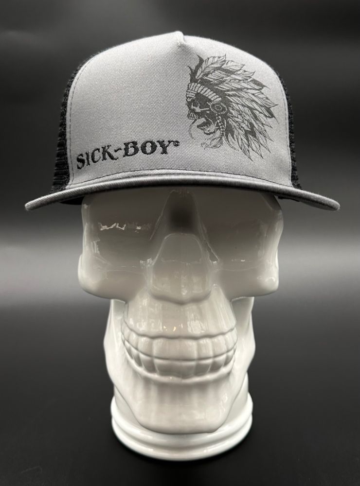 Flat Charcoal Indian Snapback Hat