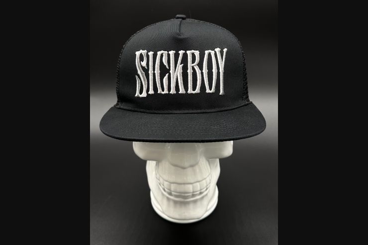 Sick Boy Flat Lightning Skull Snapback Hat