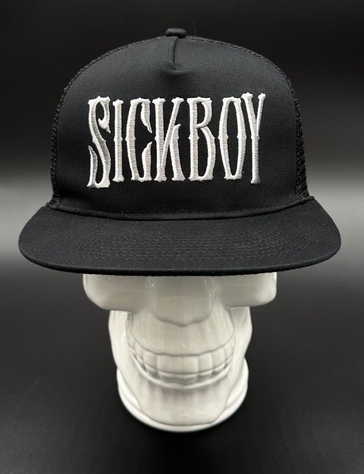 Sick Boy Flat Lightning Skull Snapback Hat