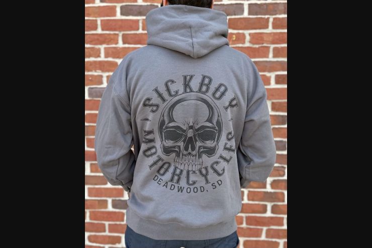 Sick Boy Black Skull Pullover Hoodie