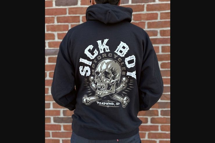 Sick Boy Tan Skull Hooded Sweat