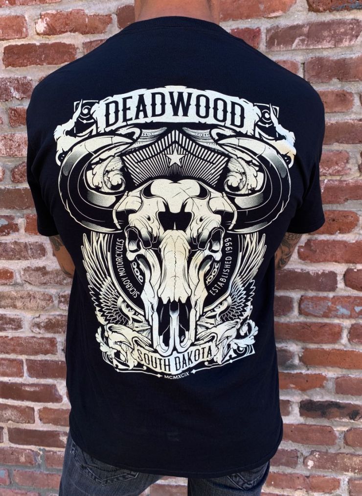 Deadwood Buffalo Skull Tee