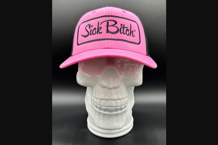 Sick Bitch Hot Pink/Black Snapback Hat