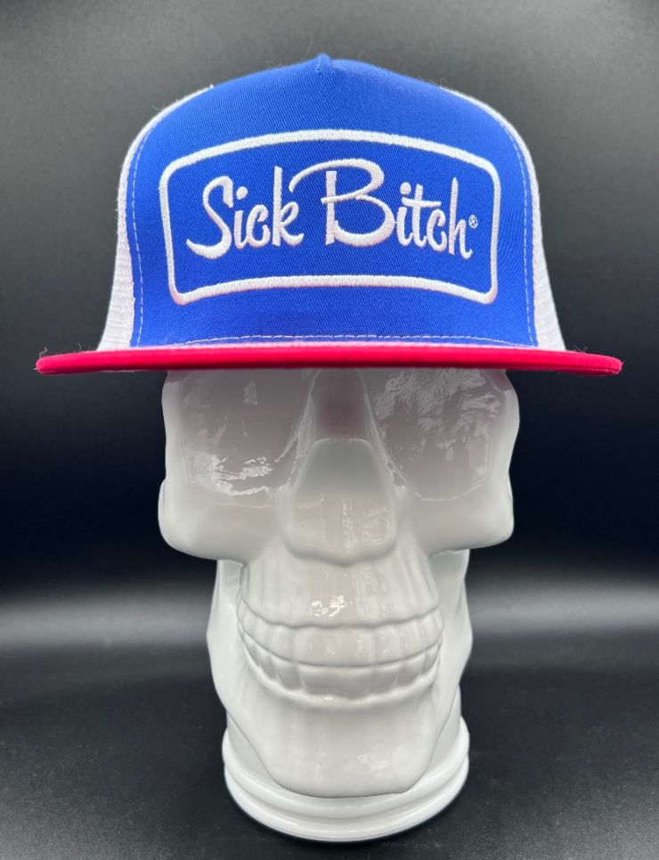 Sick Bitch R/W/B Flat snapback