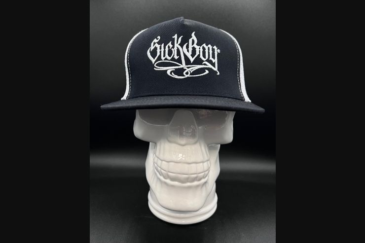 Flat Sick Boy Black/White Snapback Cap
