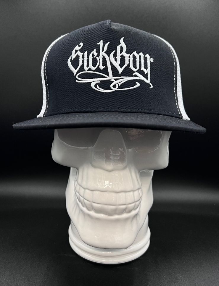 Flat Sick Boy Black/White Snapback Cap