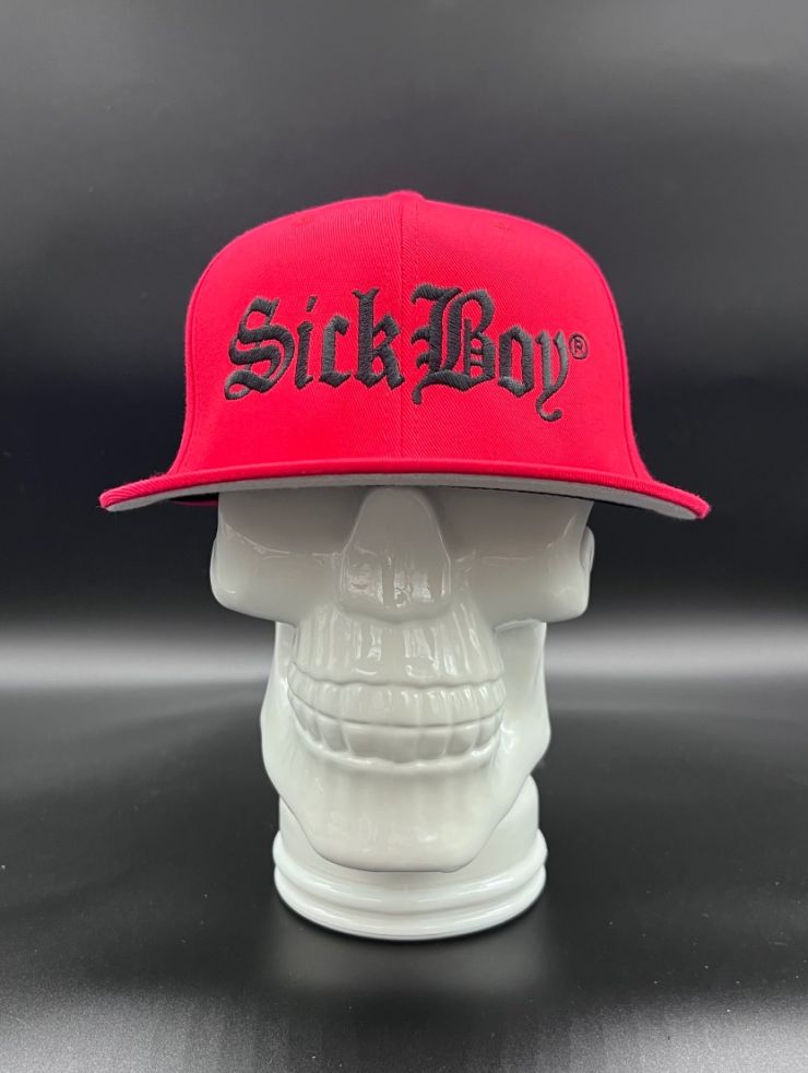 Red 99 Flat Fitted Hat