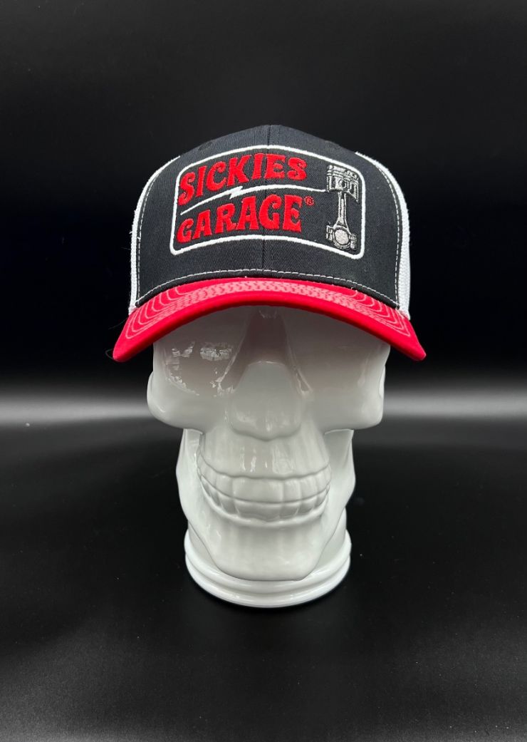 Curved Sickies Garage Red/Black Snapback