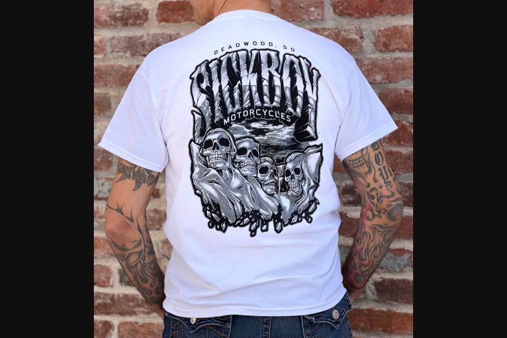 White Rushmore Skull Tee