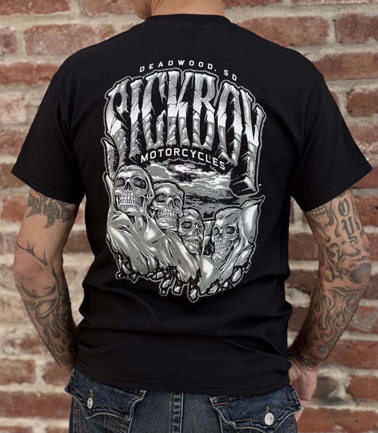 Black Rushmore Skull Tee