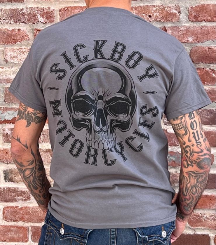 Sick Boy Black Skull Tee