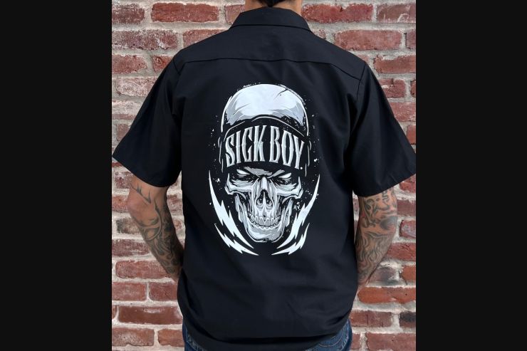 Lightning Skull Work Shirt