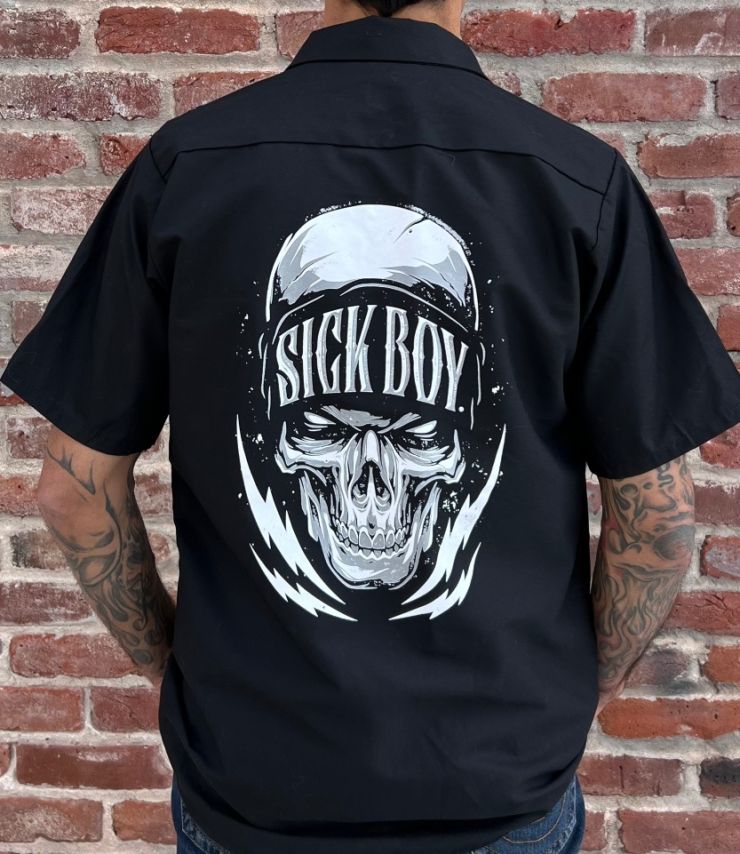 Lightning Skull Work Shirt