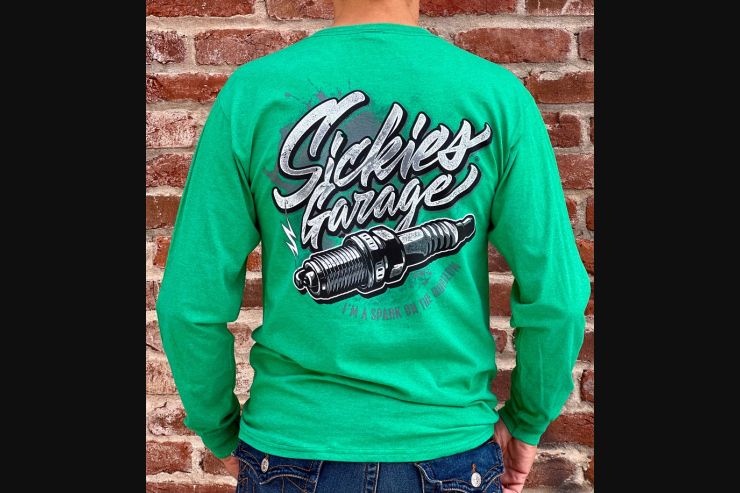 Green Sickies Spark Plug Long Sleeve