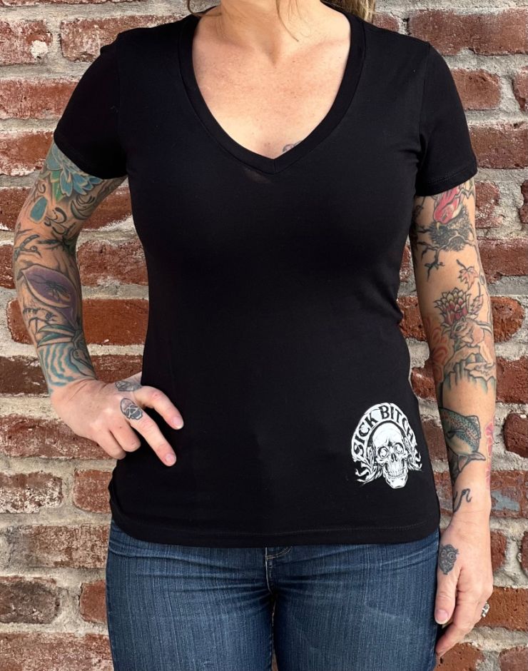 Ladies Gun V-Neck Tee