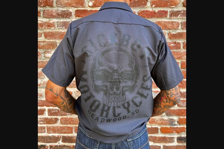 Black Skull Work Shirt
