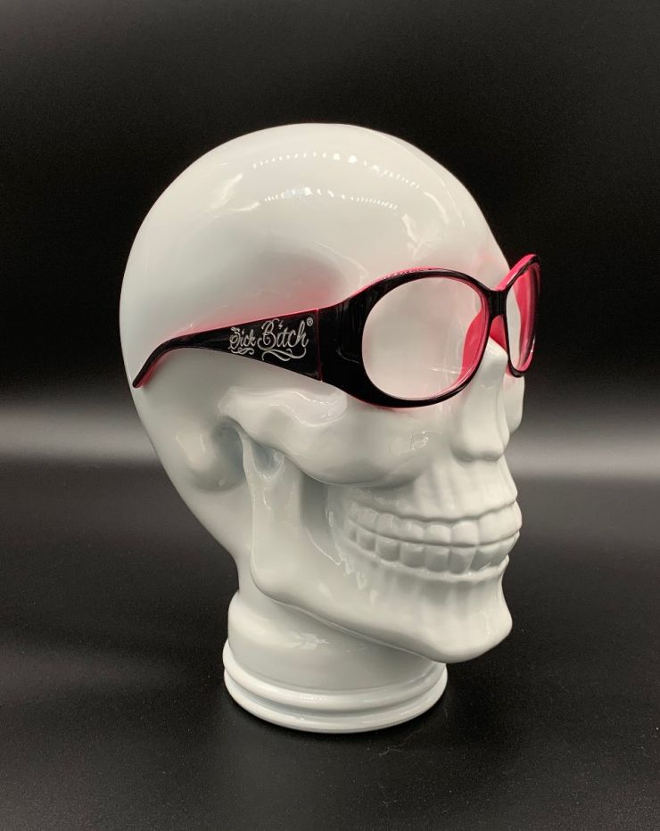 Clear Pink Lined Glasses