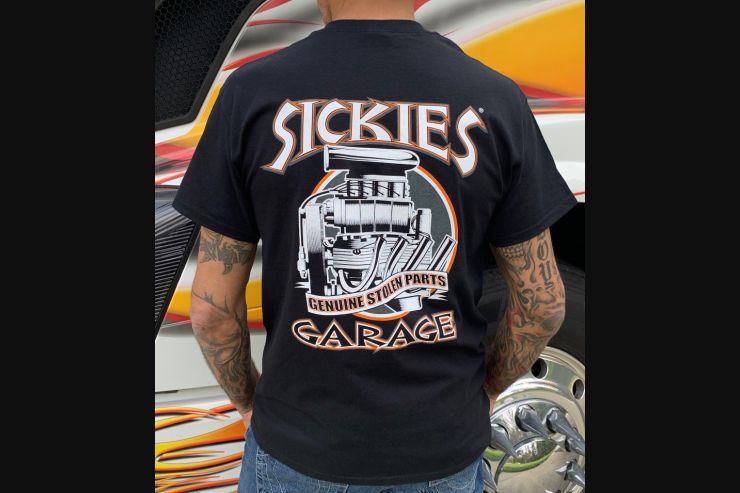 Sickies Garage Genuine Stolen Parts Tee
