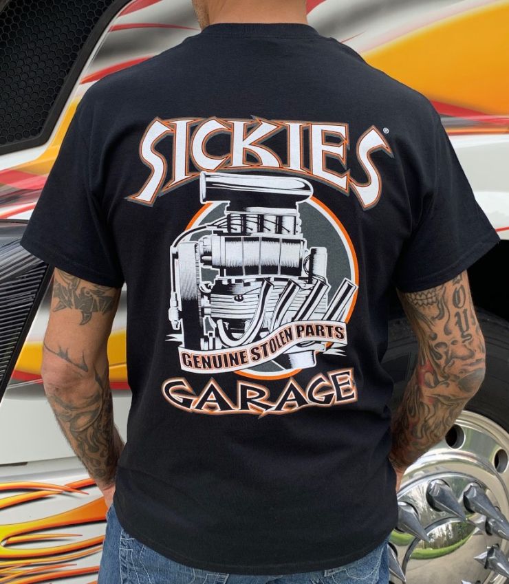 Sickies Garage Genuine Stolen Parts Tee