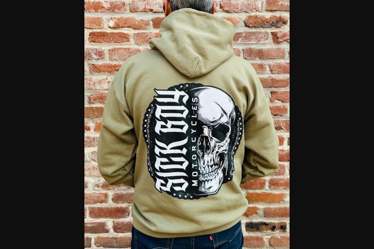 Green Faded Skull Hoodie
