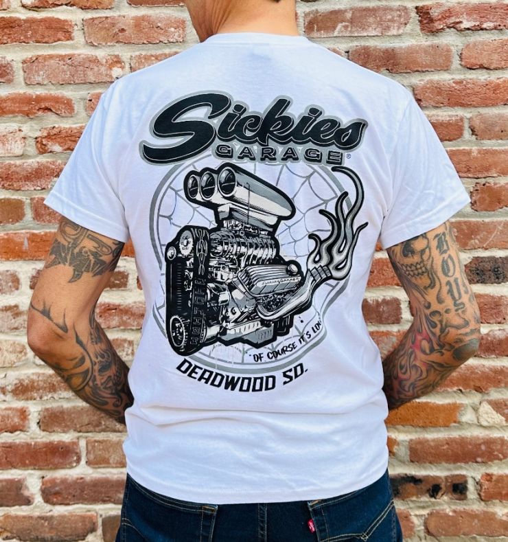White Sickies Engine Tee
