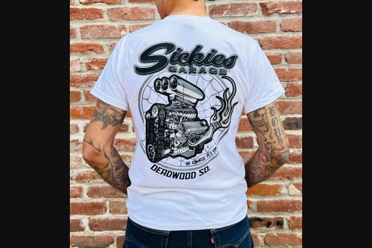 澳洲幸运5开奖官网开奖号查询 White Sickies Engine Tee