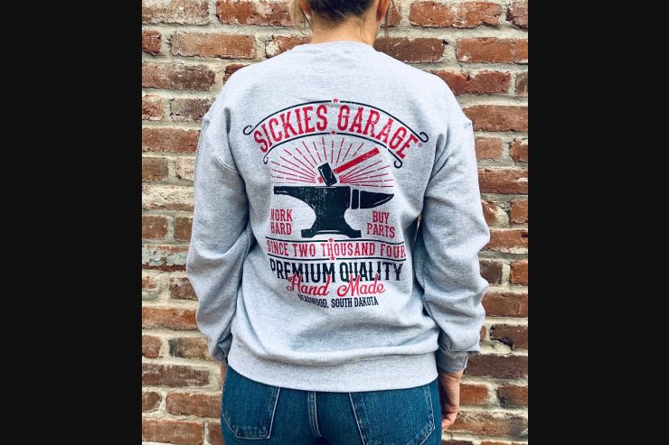 Heather Grey Work Hard Crew Sweat