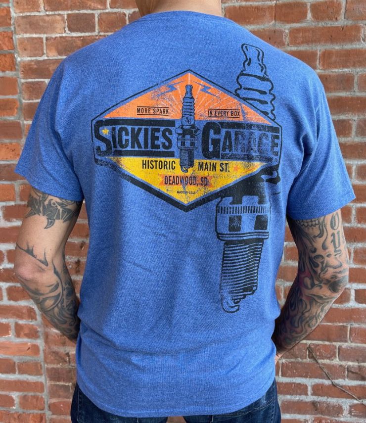 Blue Spark Plug T-shirt