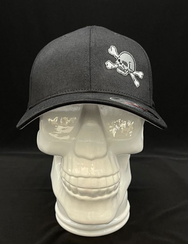 Sick Boy Black Cap with Skull and Bones