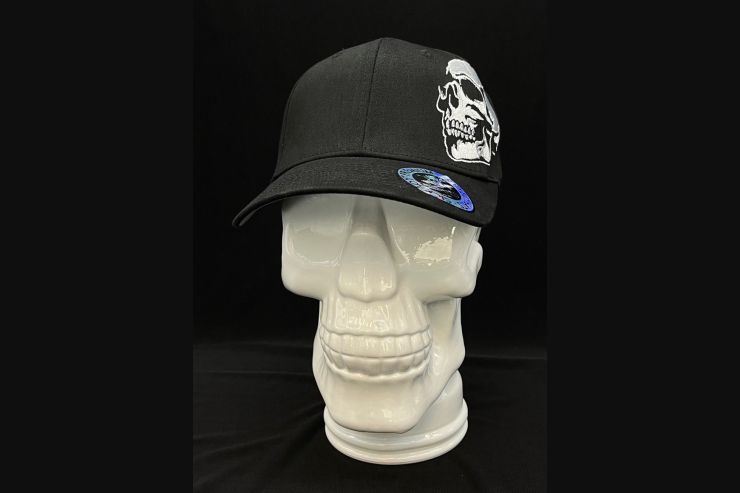 Curved Side Skull Fitted Cap