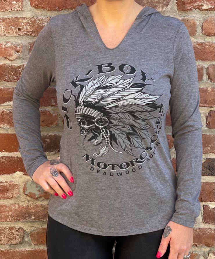 Ladies Indian long sleeve hoodie