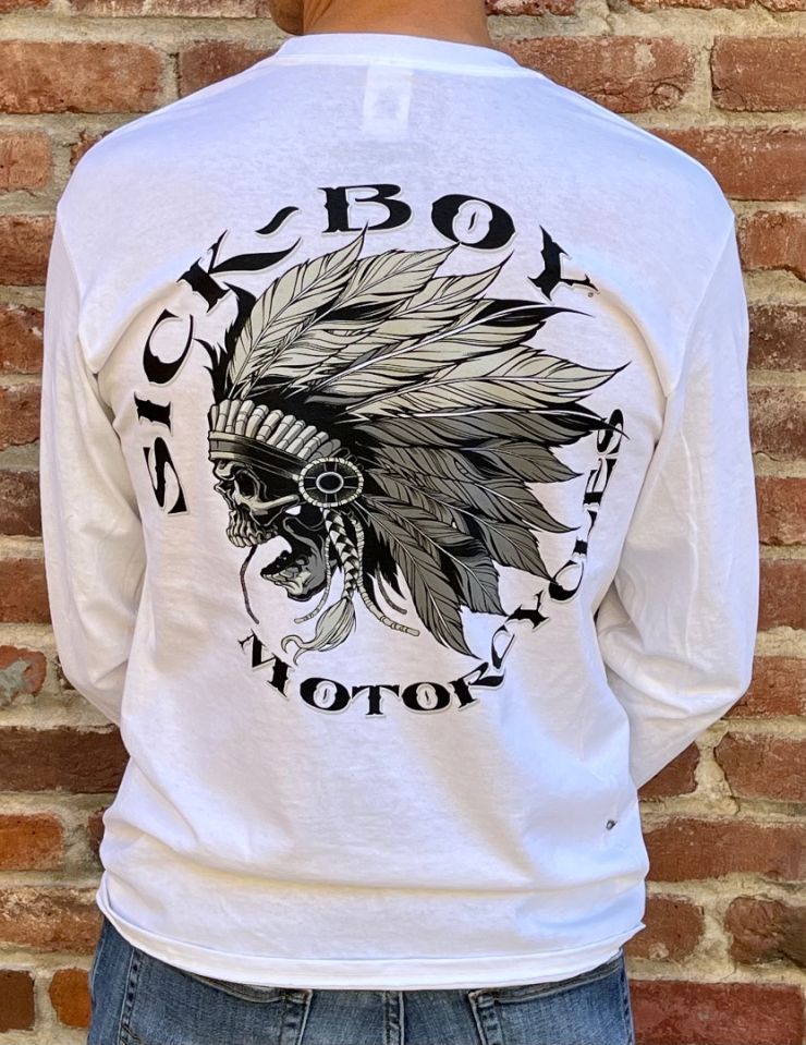 White Indian long Sleeve