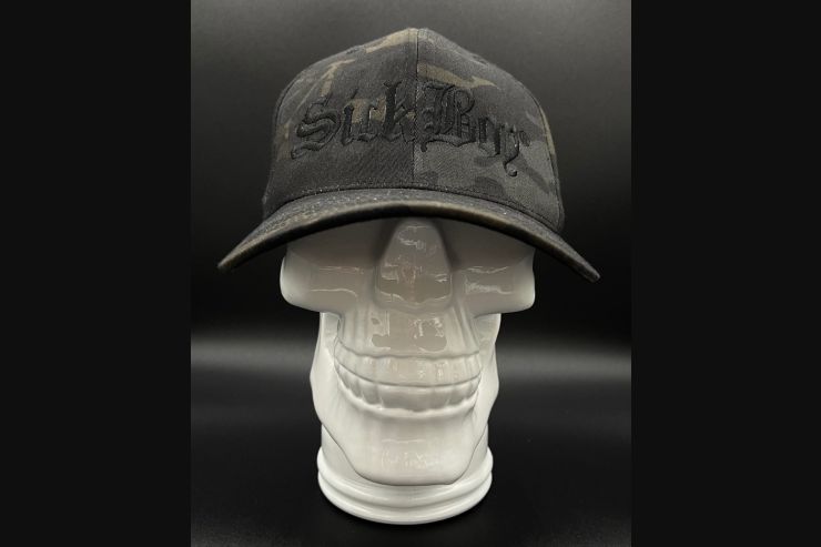 Sick Boy Black Camo Fitted Hat