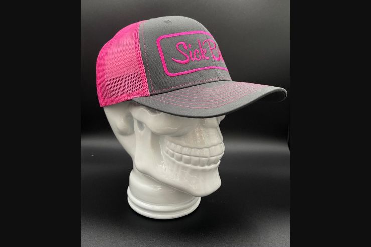 Sick Bitch Grey/Pink Snapback