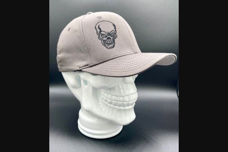 Grey Skull Flex Fit Cap
