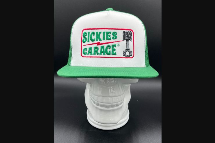 Green Sickies Garage Piston Flat Snapback