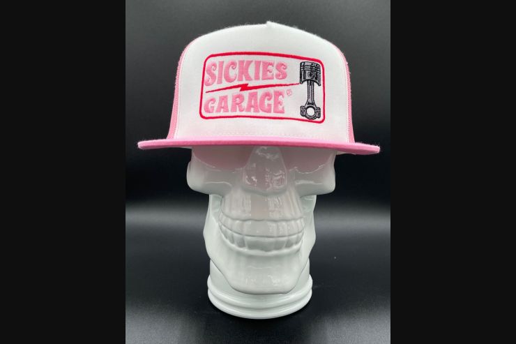 Pink Sickies Flat Piston Snapback Hat