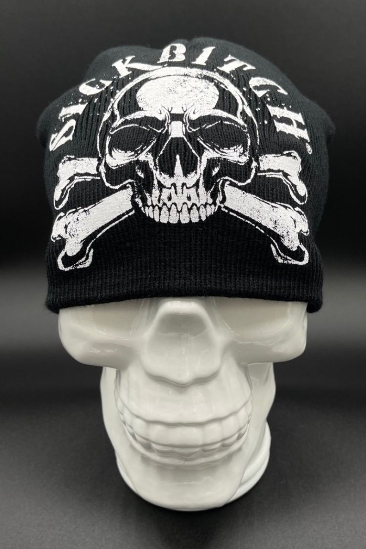 Sick Bitch Printed Knit Hat