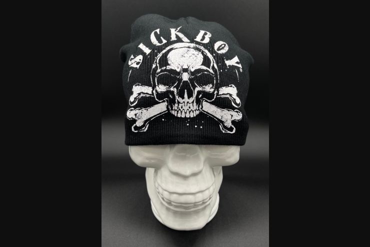 Sick Boy Skull Printed Knit Hat