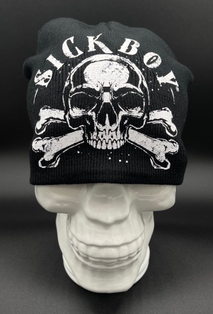 Sick Boy Skull Printed Knit Hat