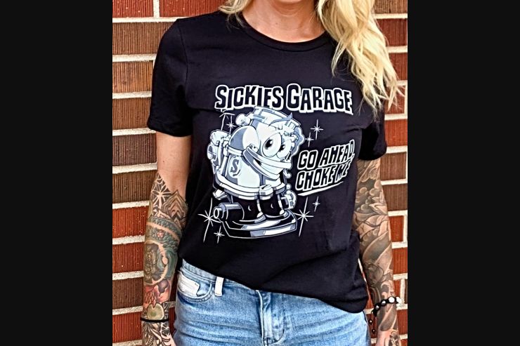 Ladies Sickies Garage Choke Me Tee
