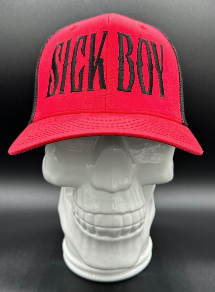 Sick Boy Red/Black OSFA Fitted Hat