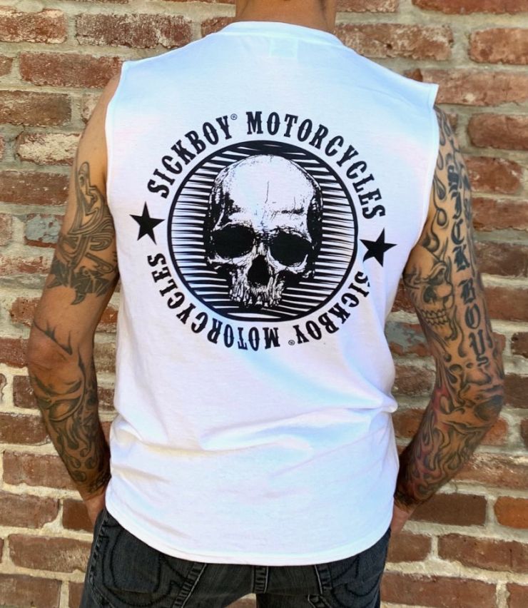 White Sick Boy Ride More Sleeveless
