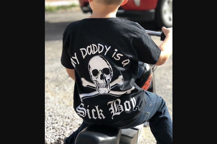 Kids "My Daddy is a Sick Boy" Black T-shirt