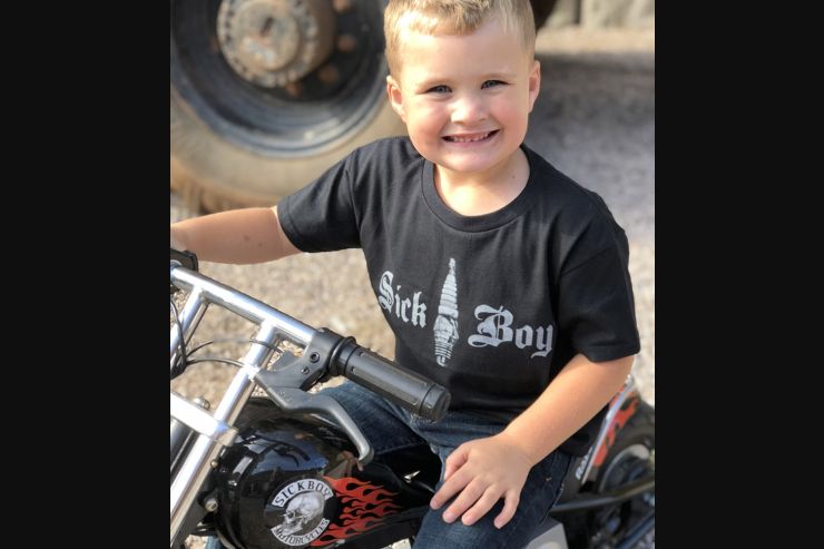 Kid's Sick Boy Black Spark Plug T-shirt