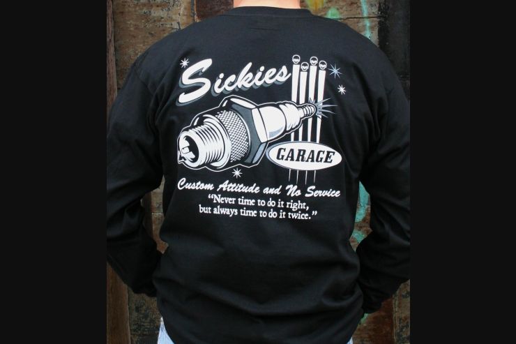 Black Sickies Garage Long Sleeve 
