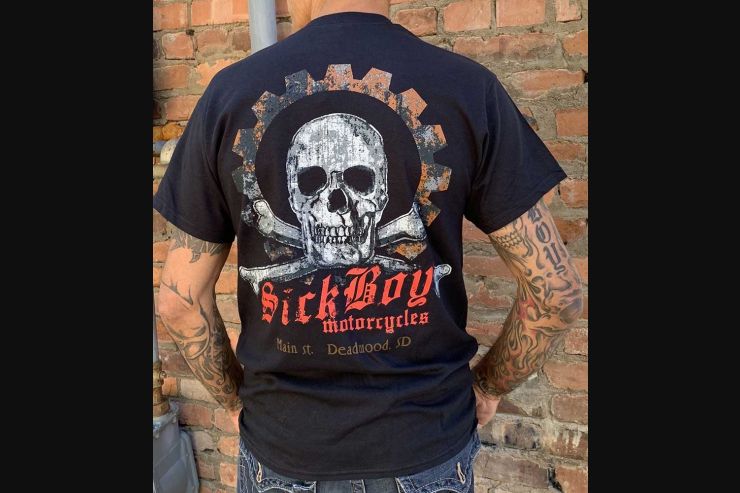 Sick Boy Sprocket and Skull T-shirt
