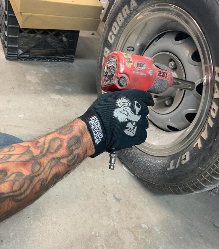 Sickies Garage “mechanics” Style Black Gloves